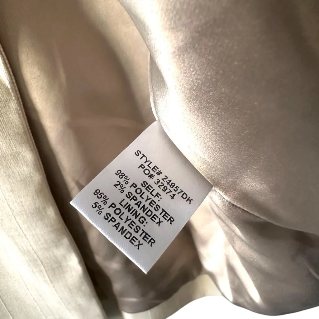 No. 11 Los Angeles Beige Textured Stripe Blazer NWT • Classic Fit • Size S - Image 5