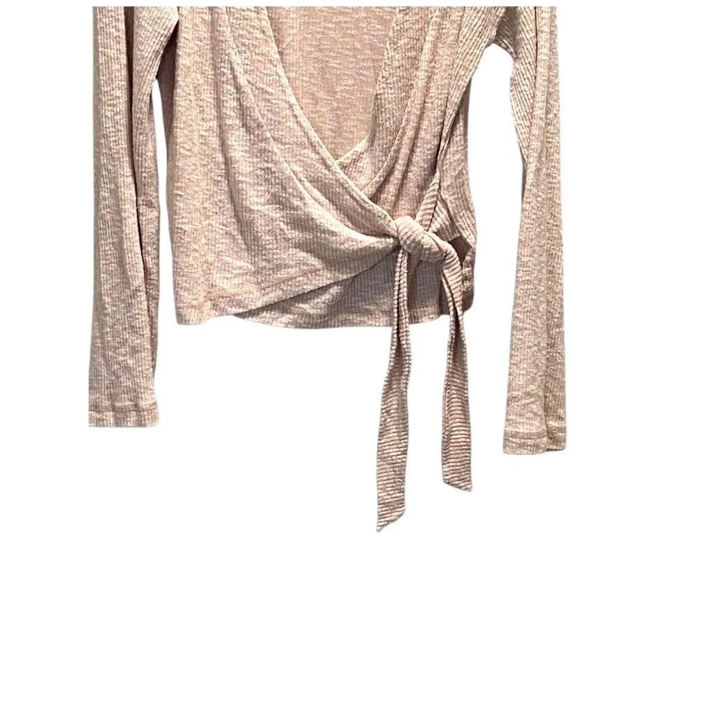 Billabong Wrap Sweater Beige Size L - Image 5