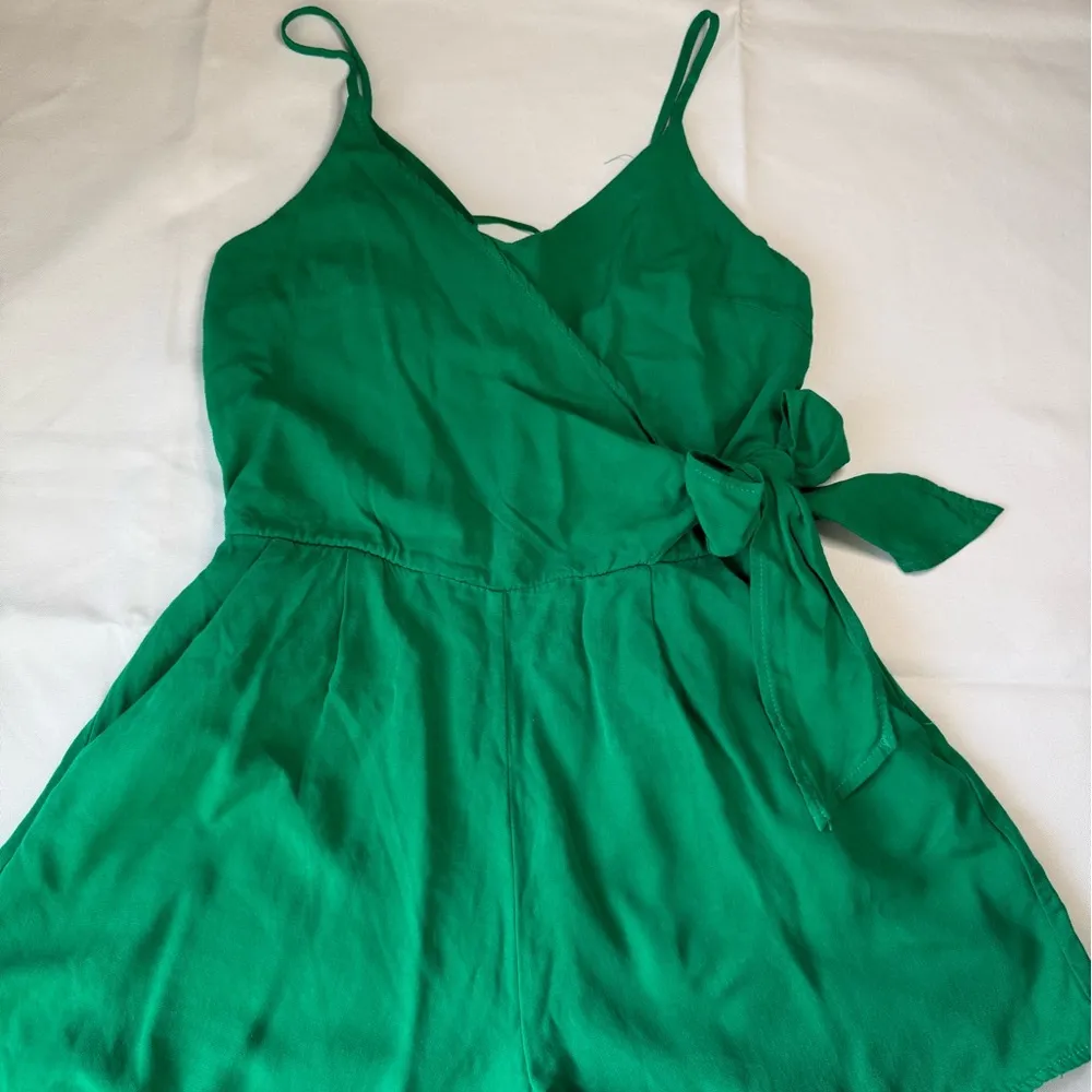 One Clothing Green Spaghetti Strap Jumpsuit - Image 3