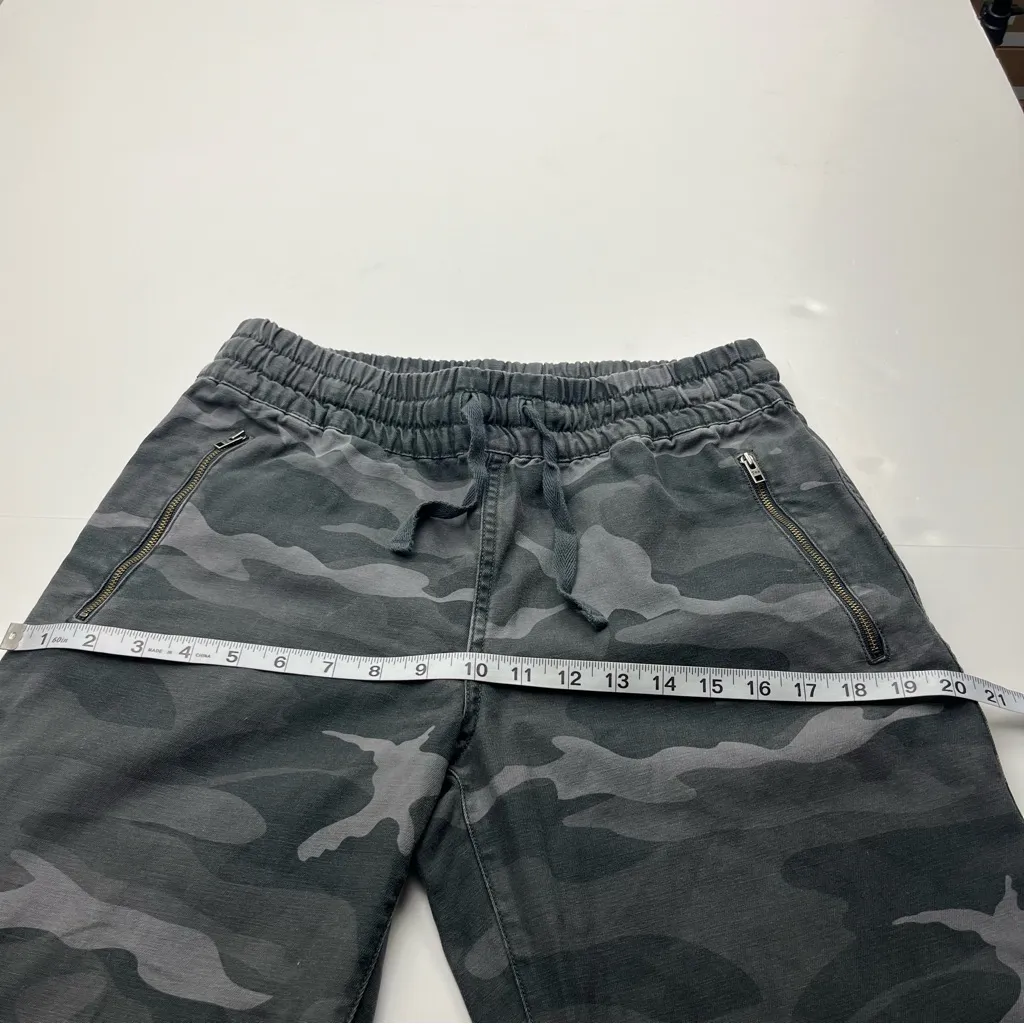 Aritzia TNA Camouflage Mid Rise Gray Grey Jogger‎ Style Cotton Pant Women Medium - Image 9