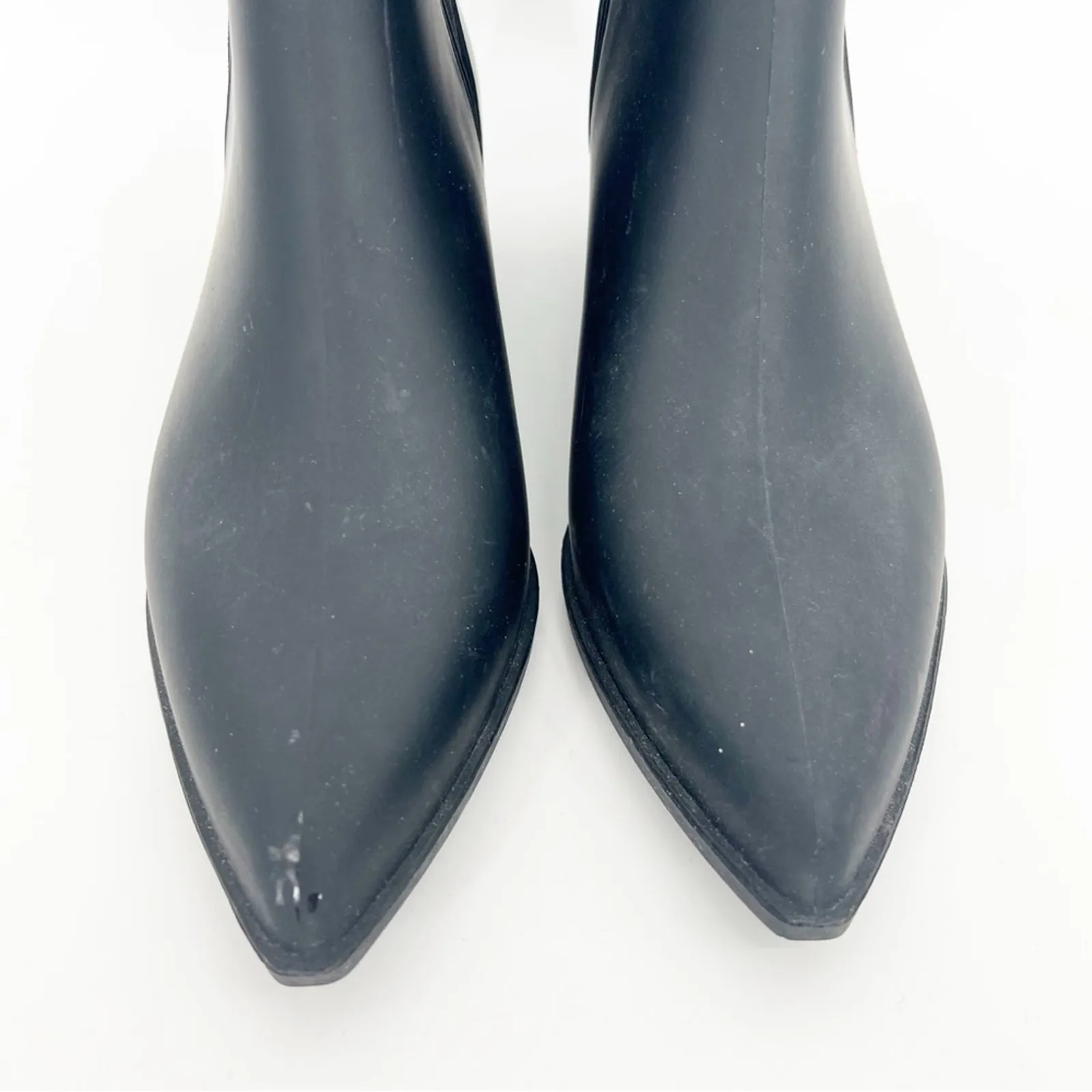 Jeffrey‎ Campbell Mist Ankle Rain Boots 6 Black - Image 3