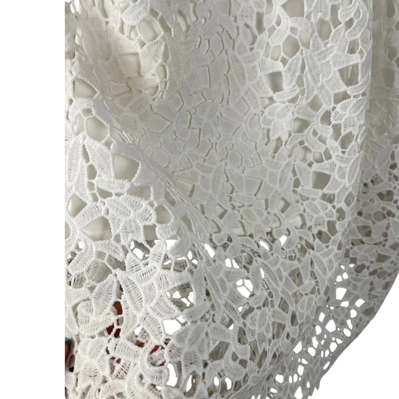 ASTR The Label White Lace‎ A Line Midi Dress Size M - Image 10