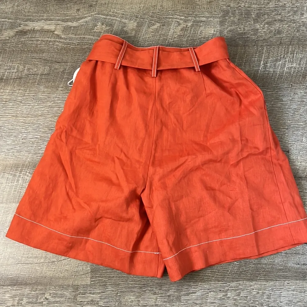 NWT STUAD Orange Helios Shorts Size 4 - Image 4