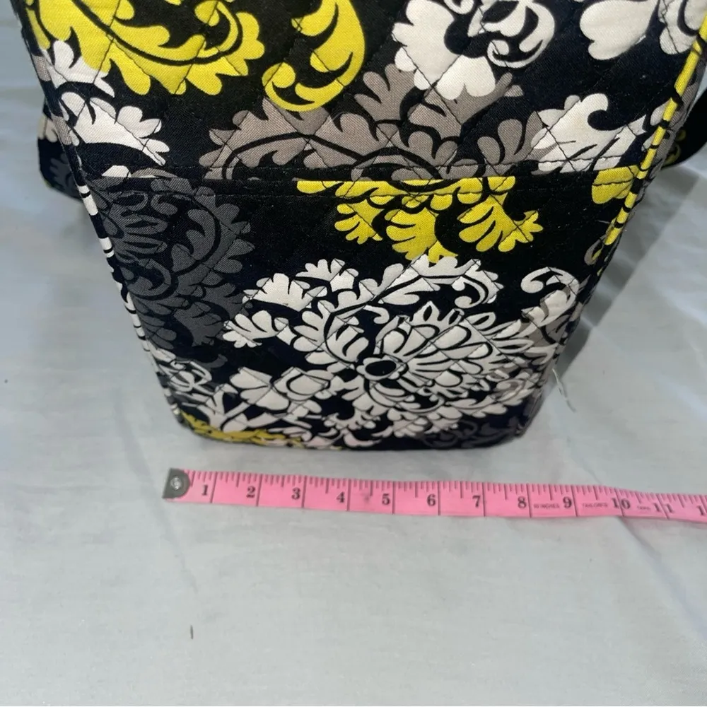 Vera Bradley Large Tote Bag-Yellow, Gray, White, Black - Image 11