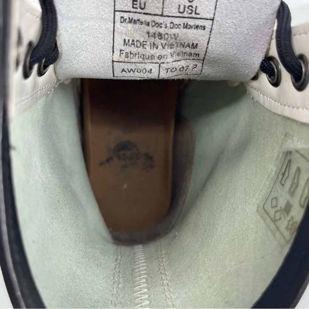 Dr. Martens 1460 White Women's Patent Leather Laced Boots Size US 5 - Image 8