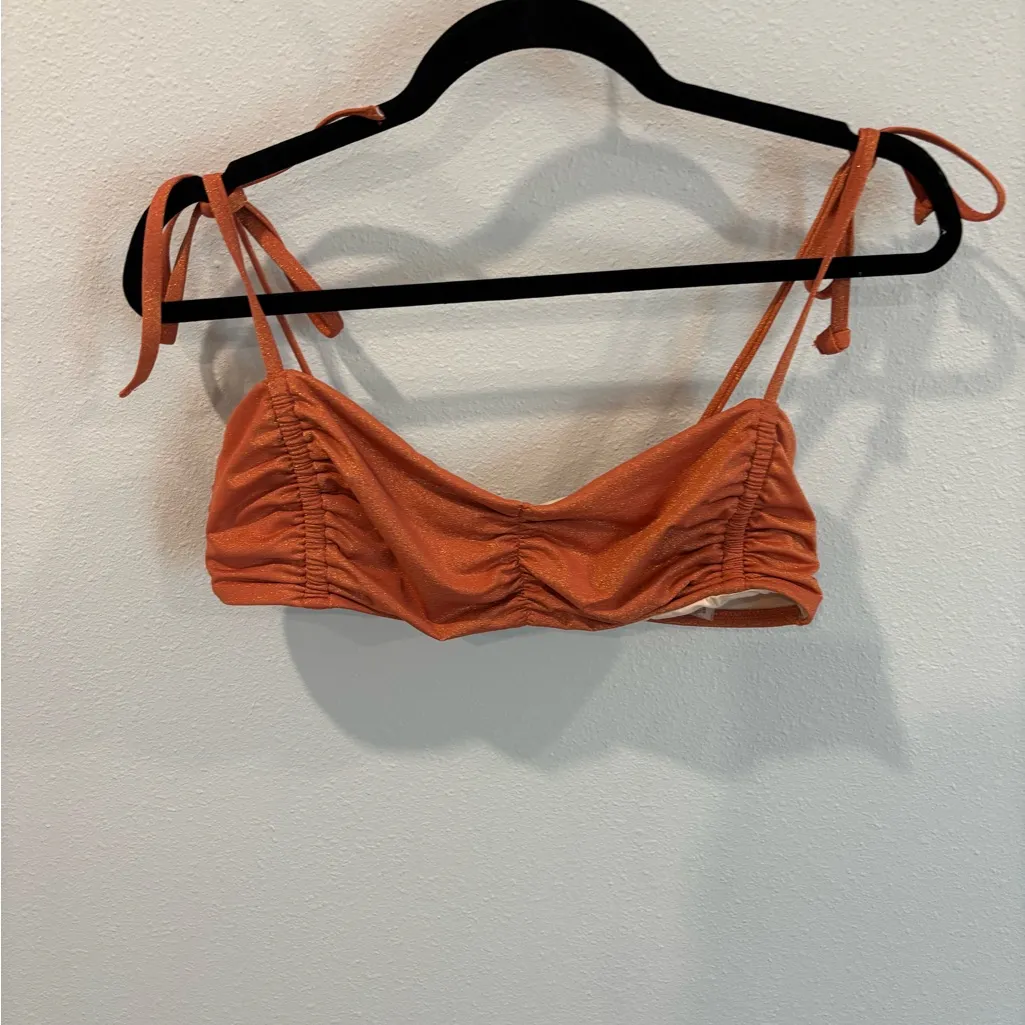 Victoria’s Secret Ruched Shimmer Bikini Top size‎ Large - Image 8