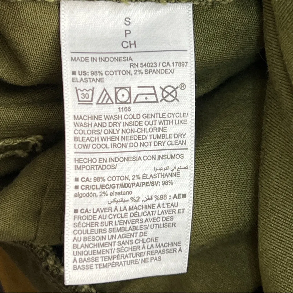 Old Navy Small Maternity Dark Olive Green Pullon Pants w/Front & Back Pockets - Image 9