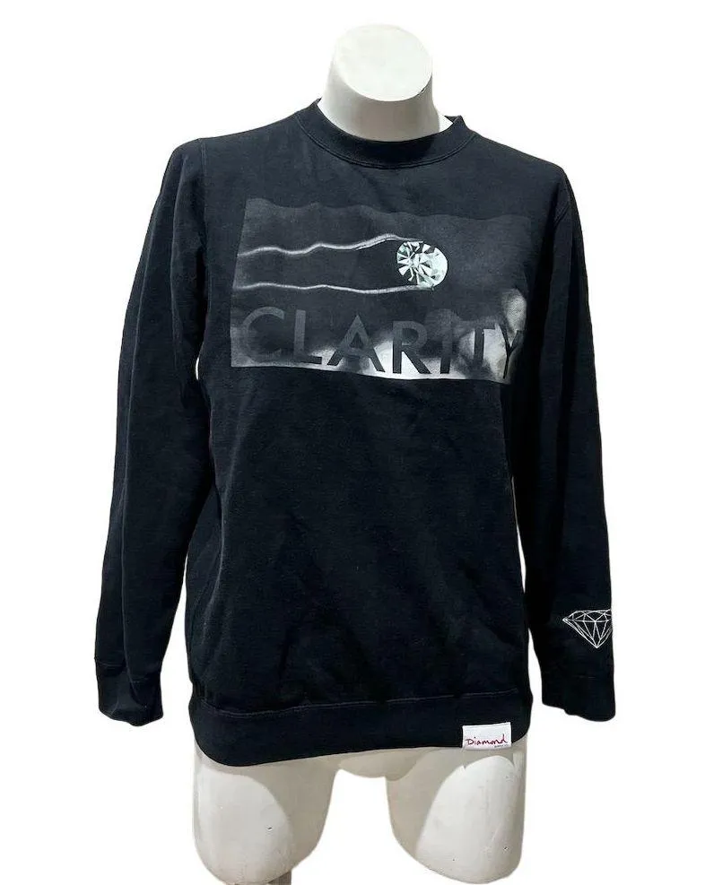 Diamond Supply Co Women's Graphic Pullover Sweater Black Size S - Image 6