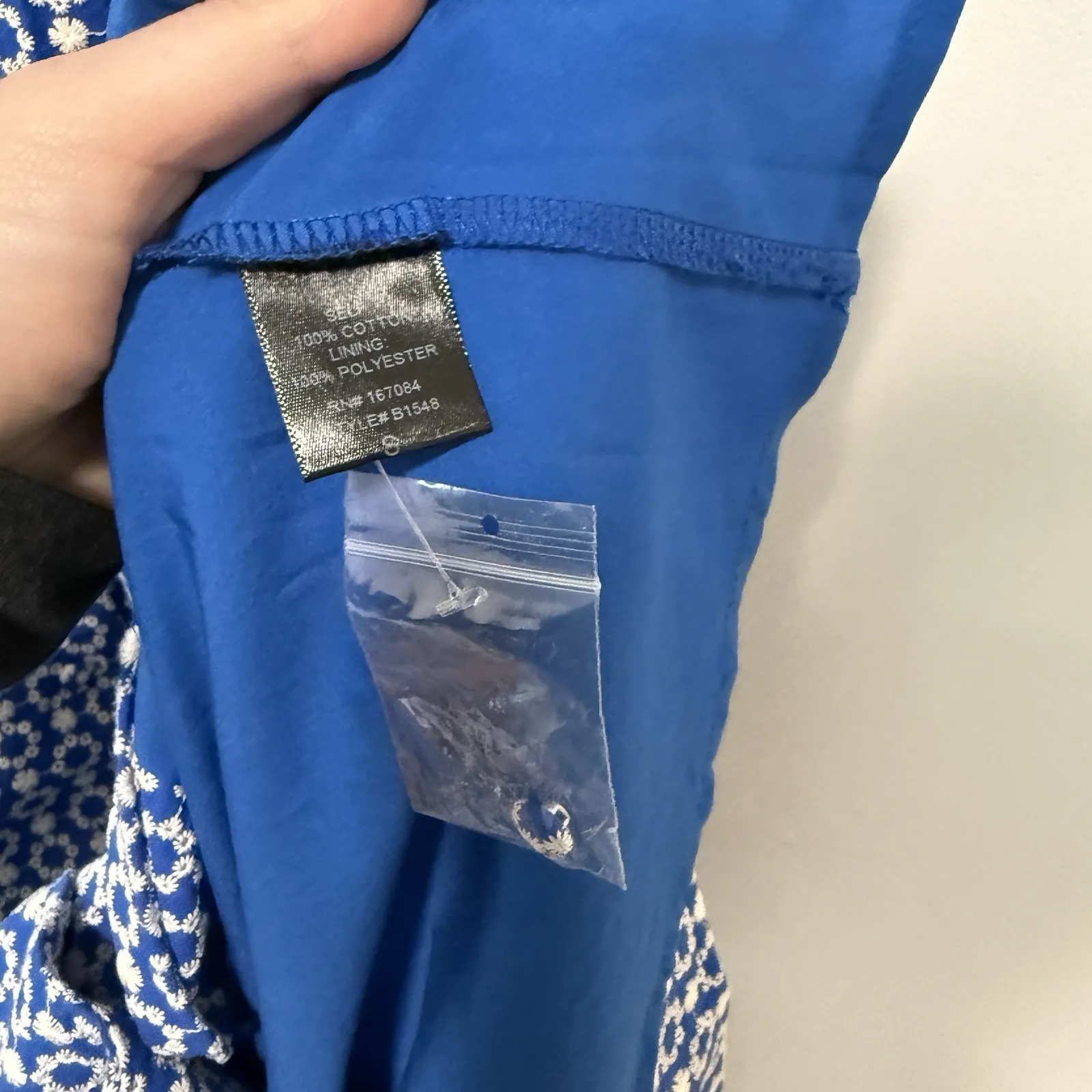 Tuckernuck Pomander Place Blue Eyelet Sleeveless Noelle Maxi Dress Size Small - Image 9