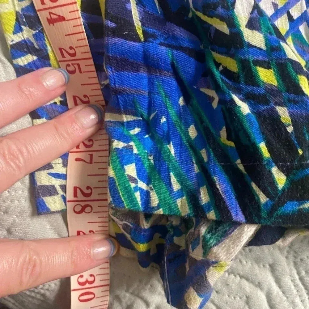 Aerie Beach Pants Palm Print Pull On Elastic Drawstring Size Small Wide Leg - Image 6