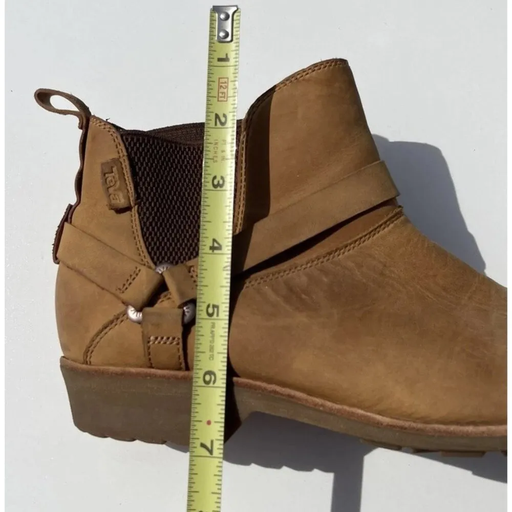 Teva De La Vina Dos Chelsea Boots 1017146 Women’s Size 9 Brown Western Booties - Image 8