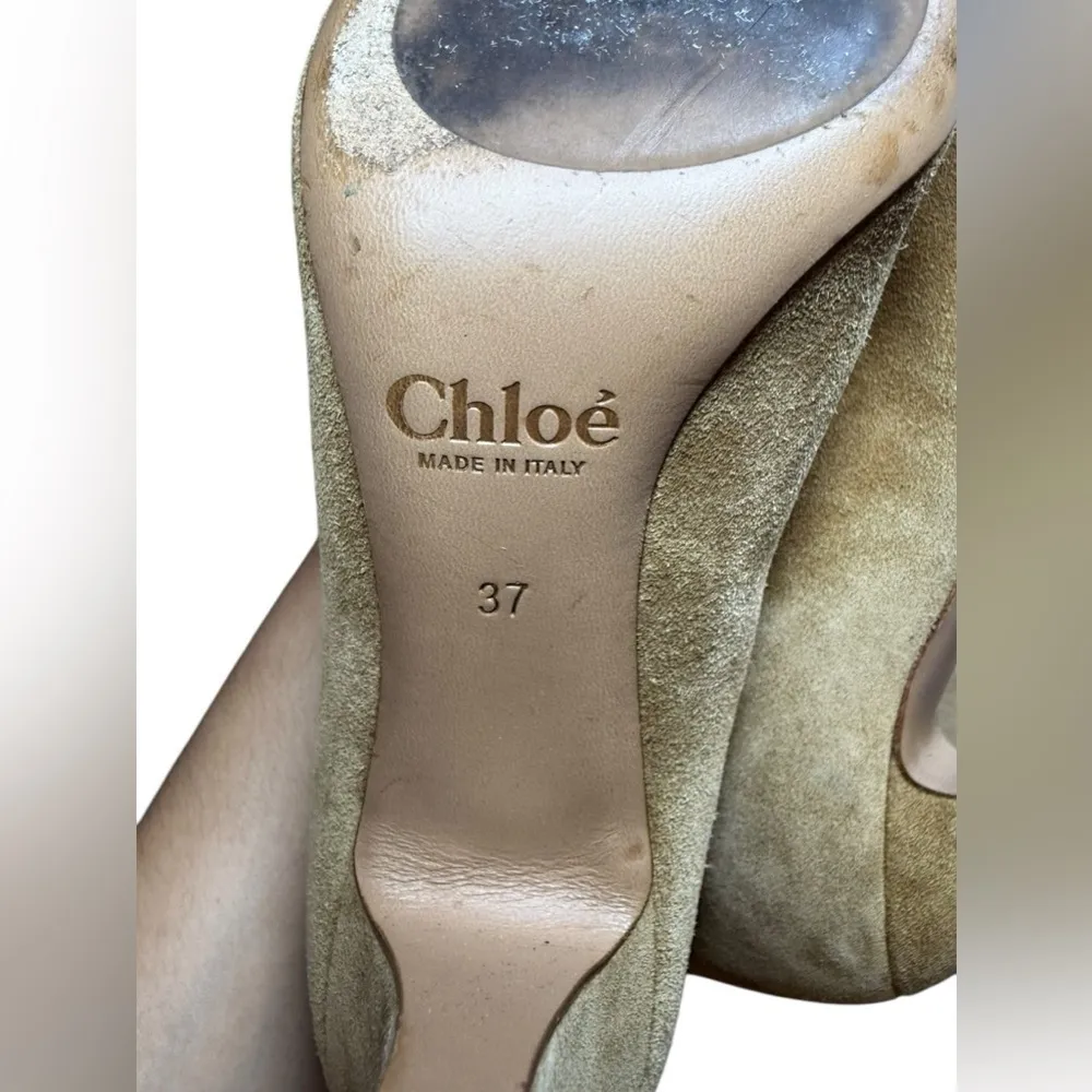 Chloe Lena Suede Boot Size 37 or US 7 - Image 15
