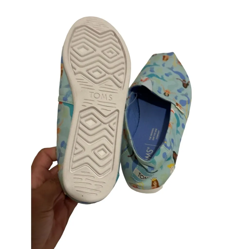 TOMS Mermaid Print Slip On Flats Size 6 NEW New with tags - Image 6