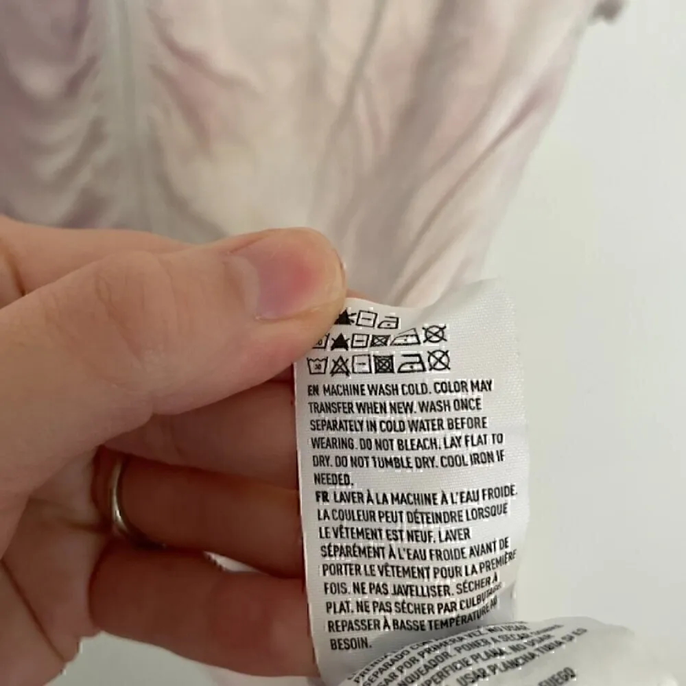 AMERICAN EAGLE Soft & Sexy T Cinch Front Tee Lilac Lavender Purple Boho Cropped - Image 10