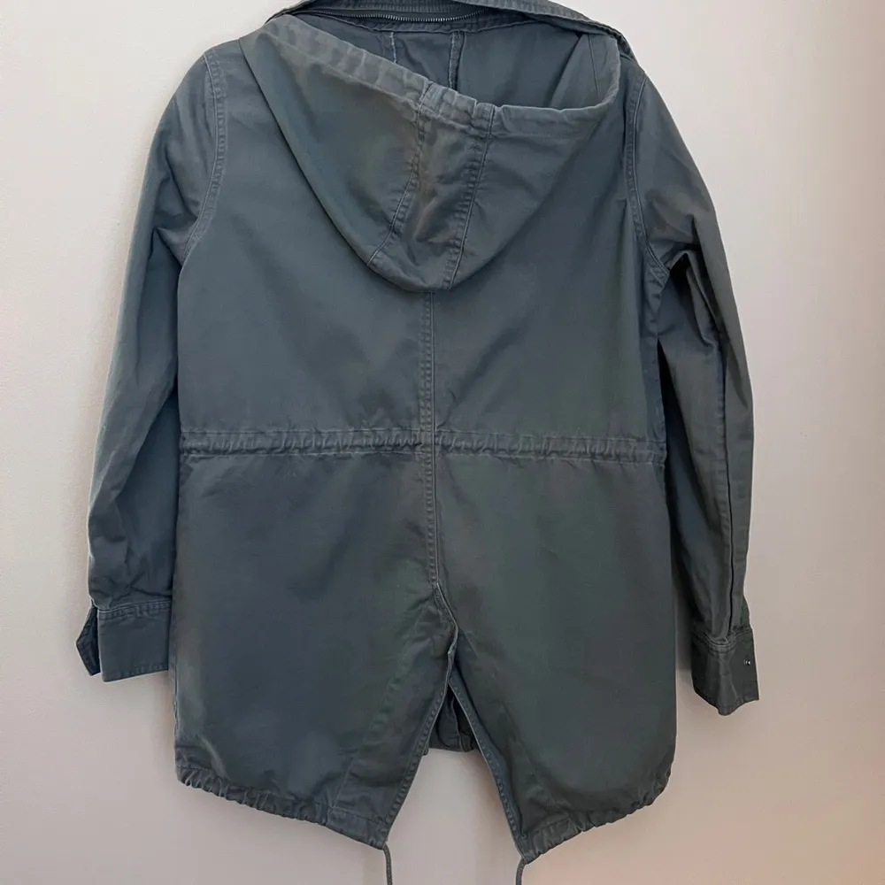 Hurley Oversized Army Green Anorak Style Jacket‎ Small - Image 4