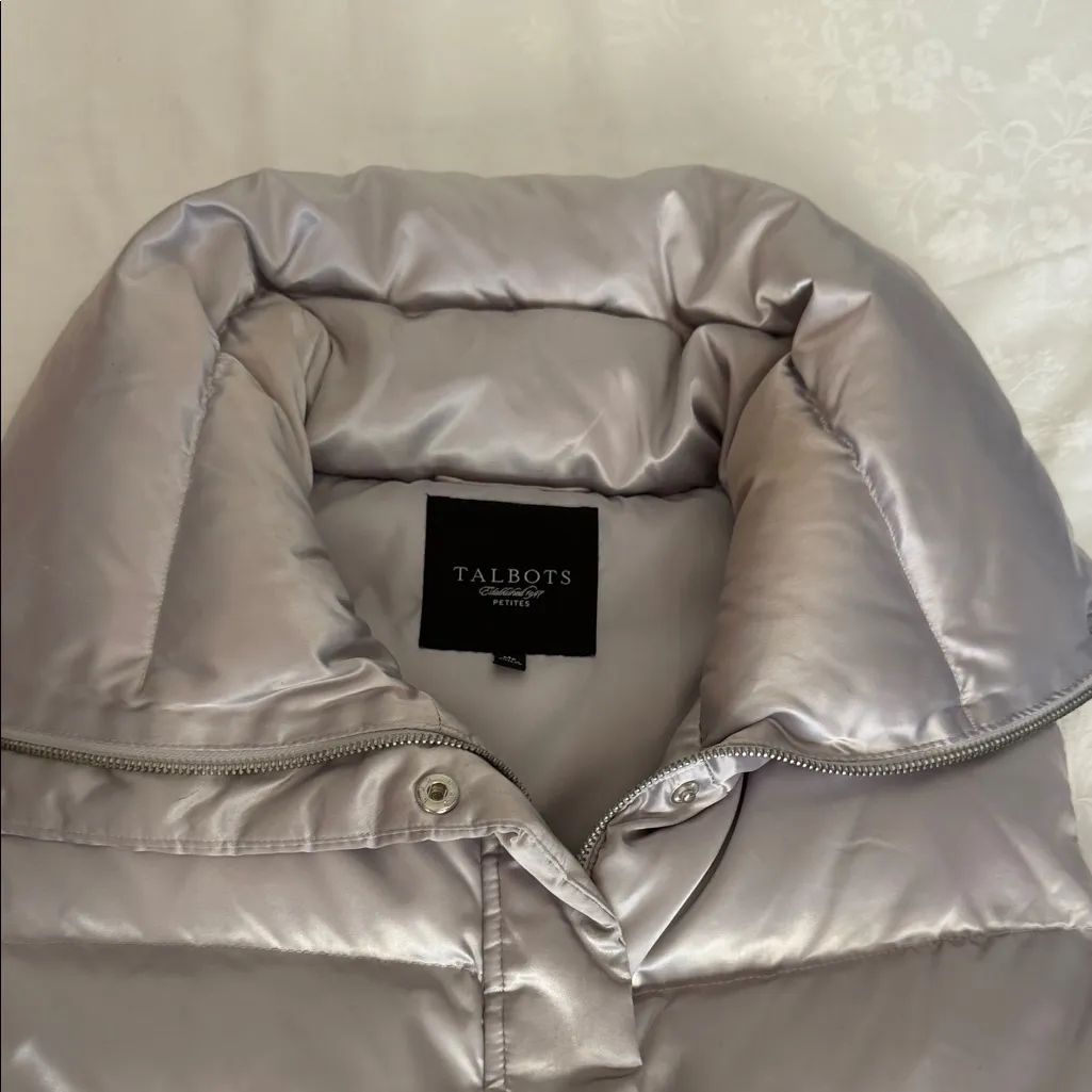 Talbots Silver Down Puffer Vest MP - Image 4