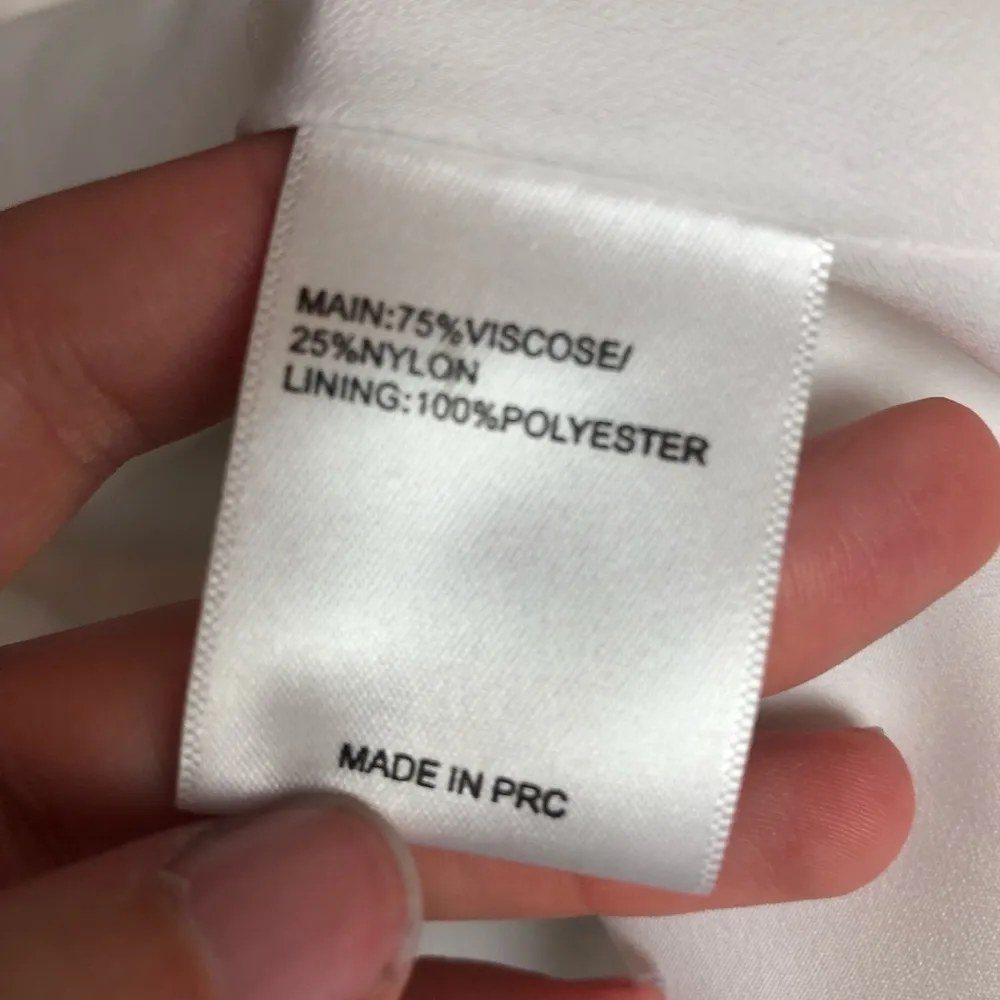 KEEPSAKE THE LABEL White Bead Fringe Dress Medium - Image 5