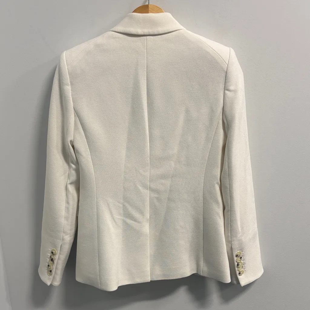Veronica Beard Miller Dickey Jacket Ivory Double-Breasted Blazer - Image 3