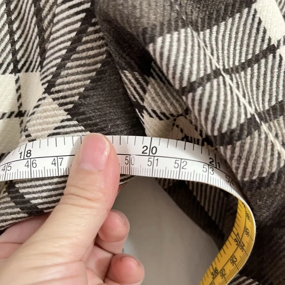 VTG Jones new york plaid blazer 100% Wool Sz 10 Made In USA Preppy College Boho - Image 7