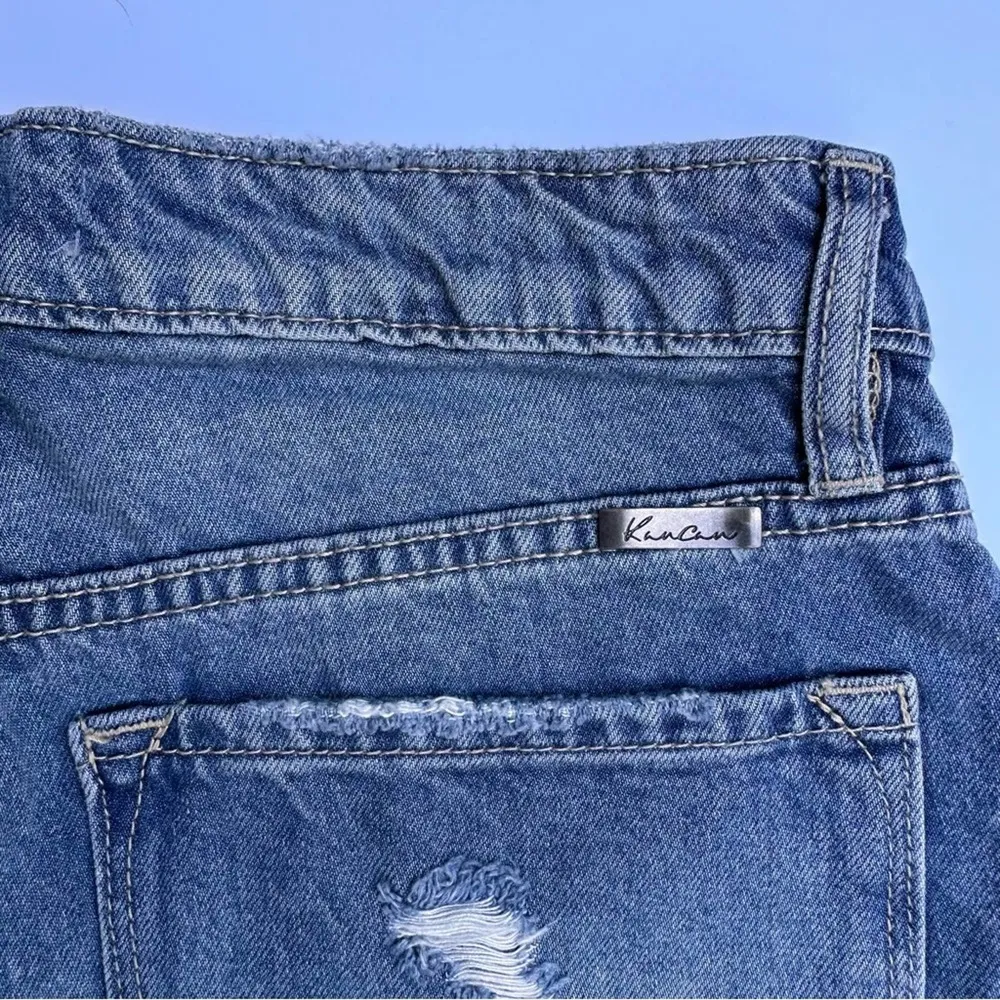 KanCan ultra high rise 90's Boyfriend Jeans Medium Wash NWT Distressed 27 - Image 12