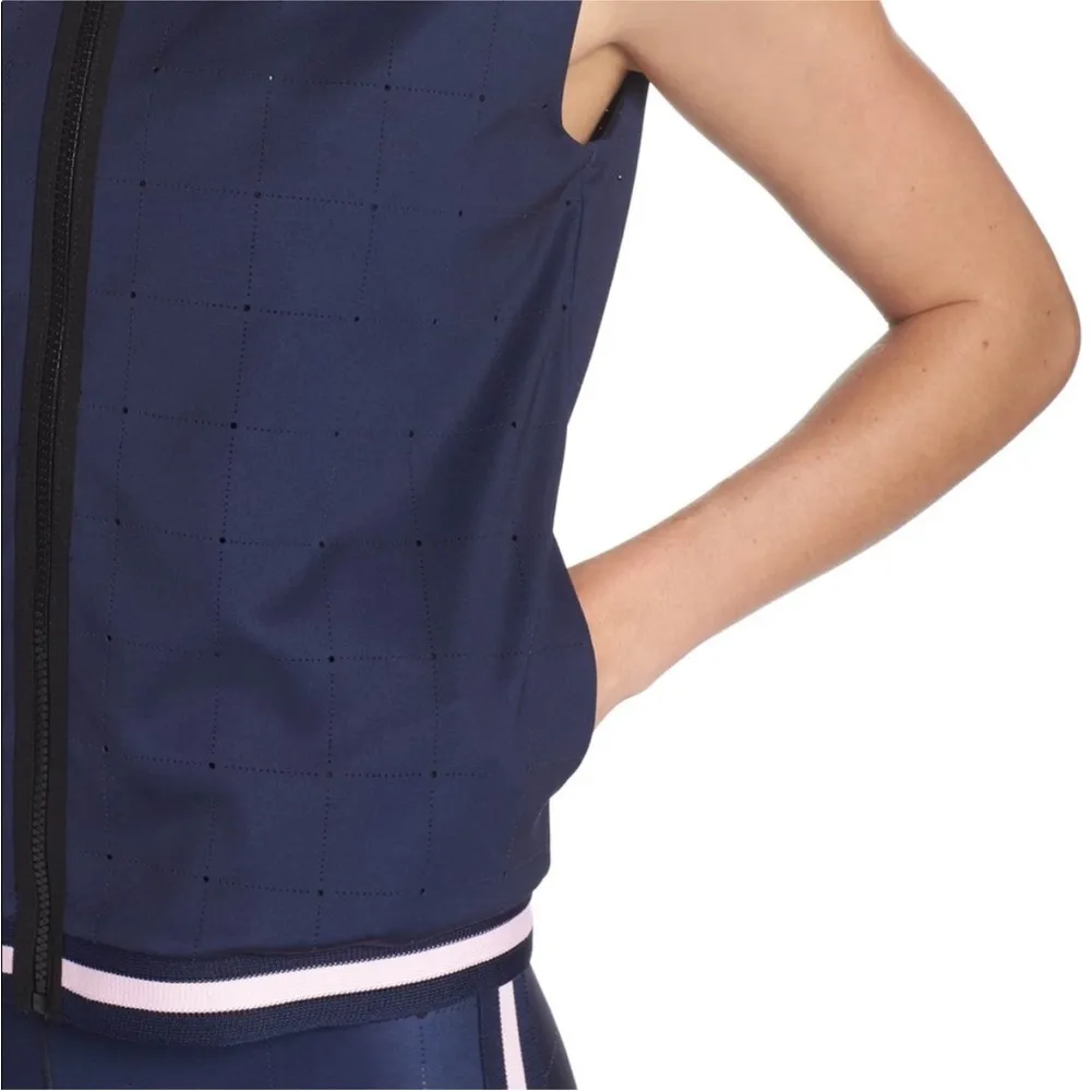 Ultracor Quiltline Flux Vest Navy Blue Pink XS Perforated Athletic - Image 9