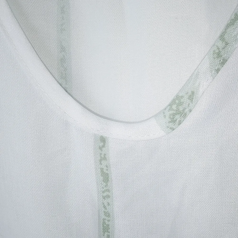 New Look L White Palm Tree Big Ruffle Maxi Dress - Image 7