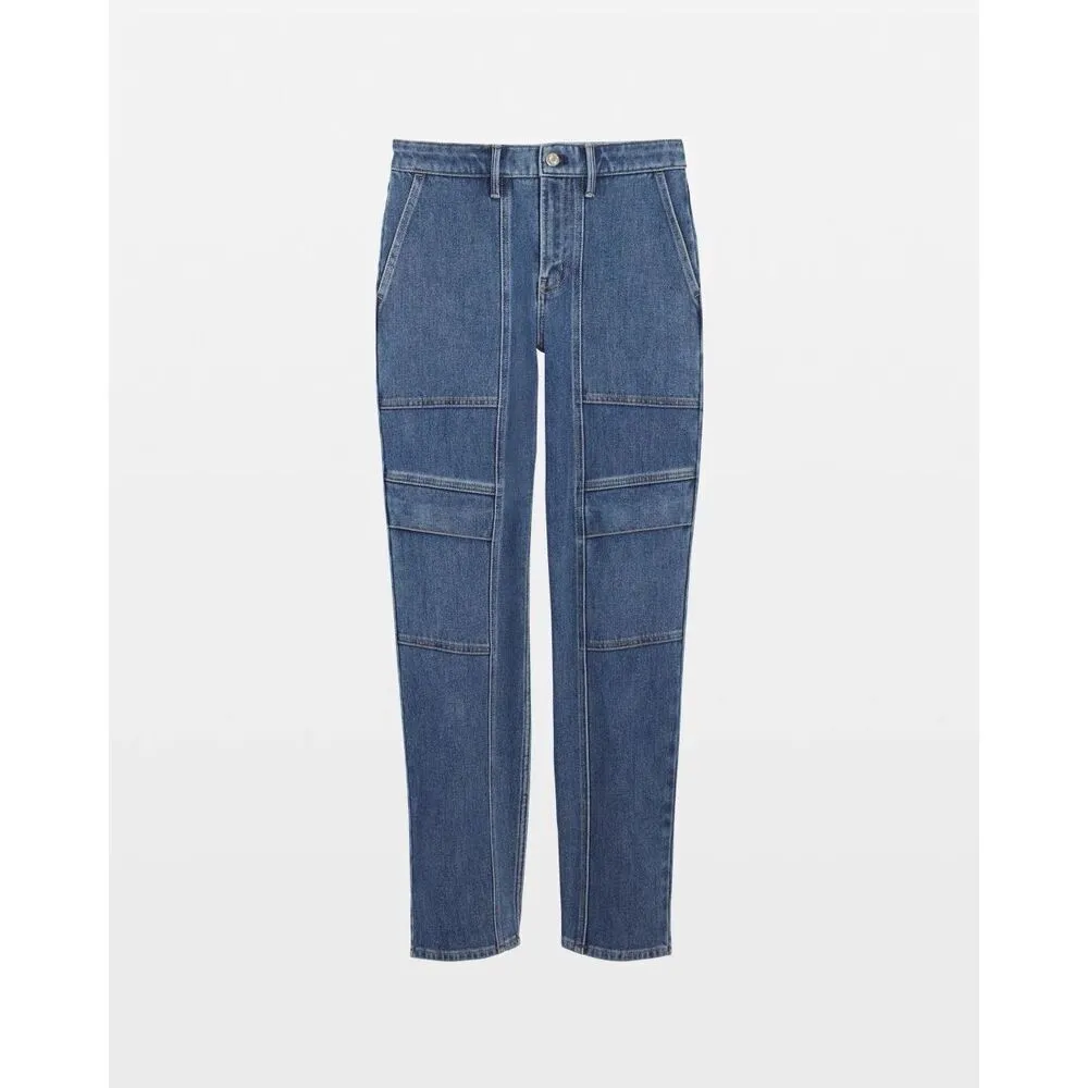 White House Black Market High-Rise Cargo Straight Jean - Image 3