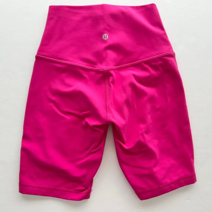 Lululemon Align Bike Shorts Sonic Pink Soulcycle Size 4 High Rise 8" Cycle Walk - Image 3