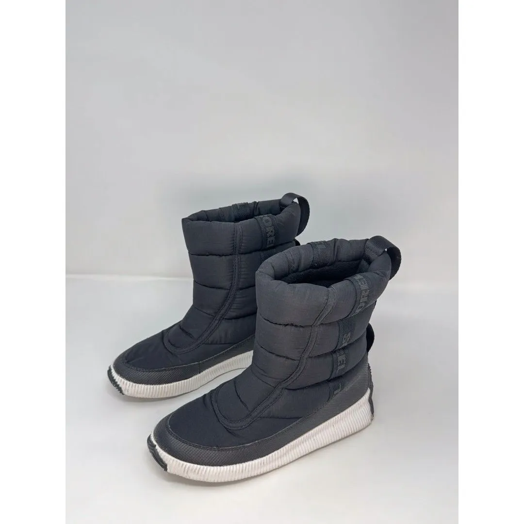 Sorel Out N About Puffy Mid Womens Boots Black Insulated Waterproof Winter US 7 - Image 4