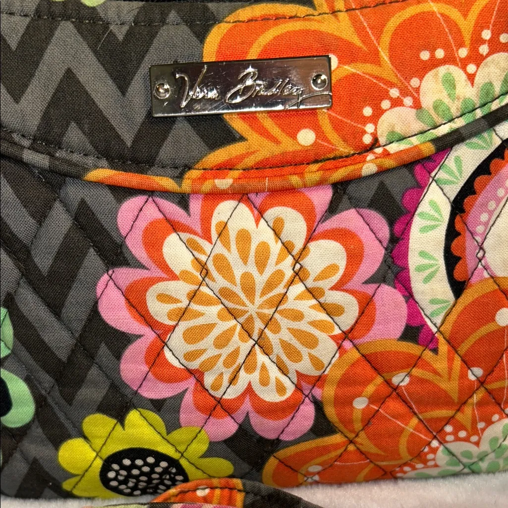 Vera Bradley “Ziggy Zinnia”Multicolor Floral Crossbody Bag - Image 2