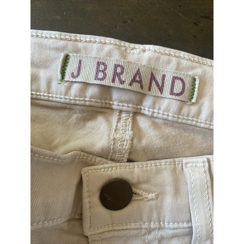 J.Brand Women 25 Tan Muslin Skinny Leg Denim Jeans‎ Stretch - Image 6