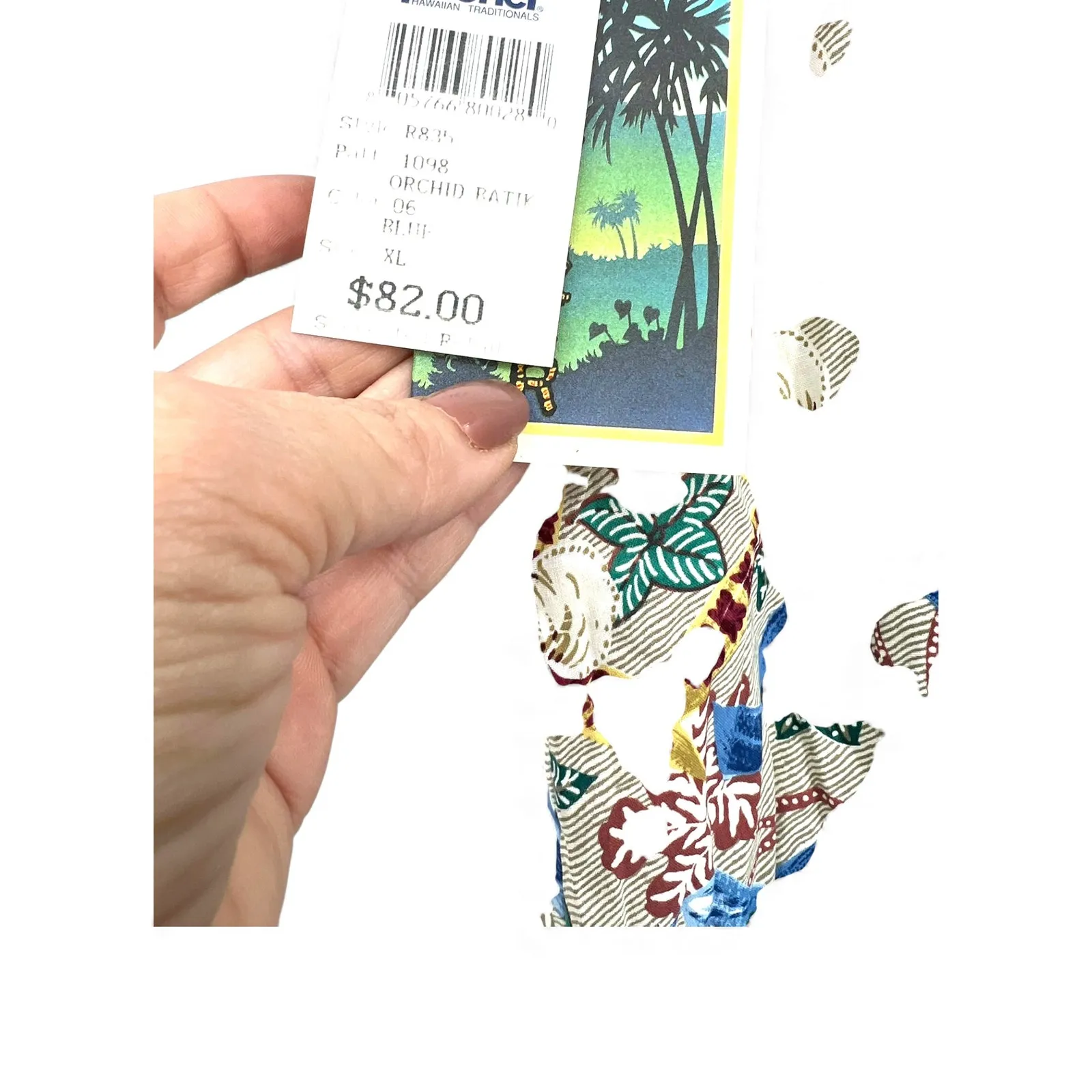 NWT Reyn Spooner | XL | Muumuu Dress Knee Length Cover Up Hawaiian Aloha Blue - Image 6