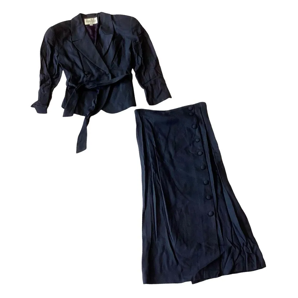 Executive Collection Skirt Set Black Size 8P - Image 3