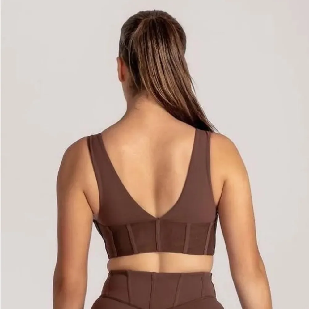 Meshki brown sports bra - Image 2