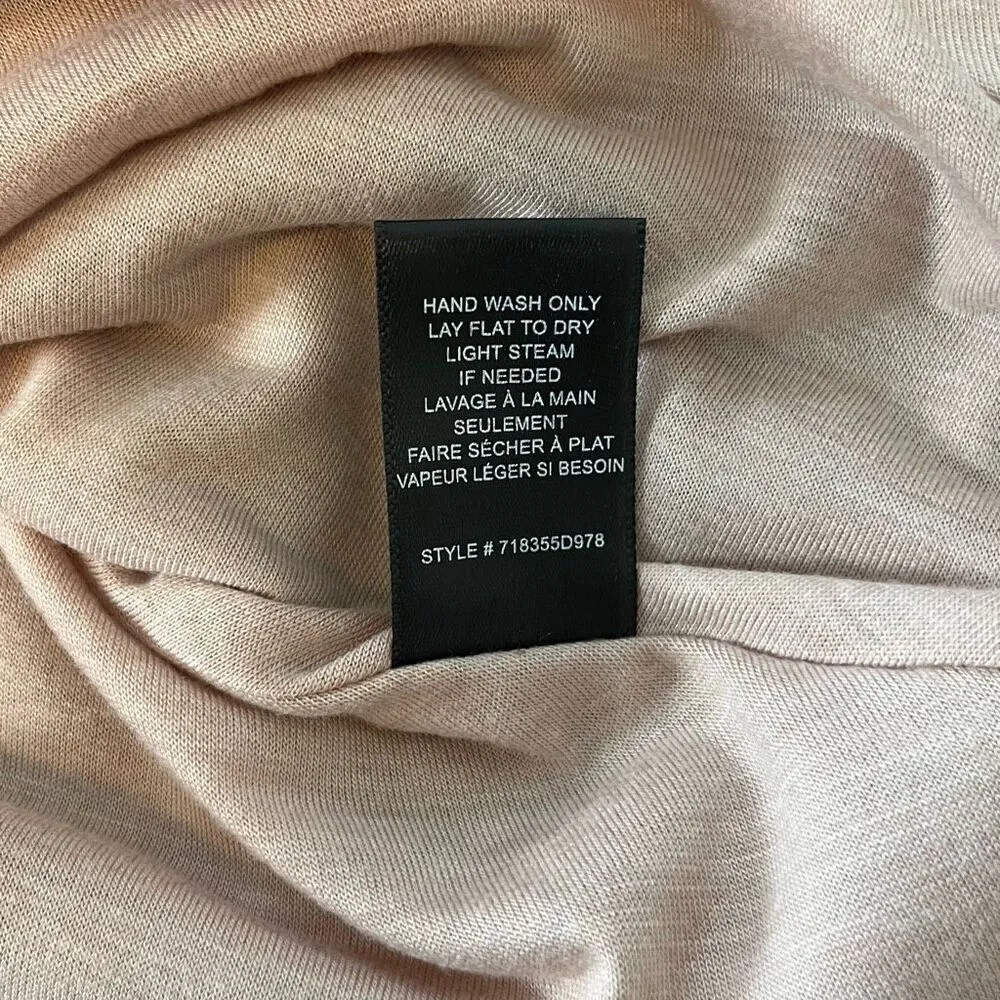 Rebecca Taylor Silver Mock Neck Mini Dress Ruched NWT Small - Image 7