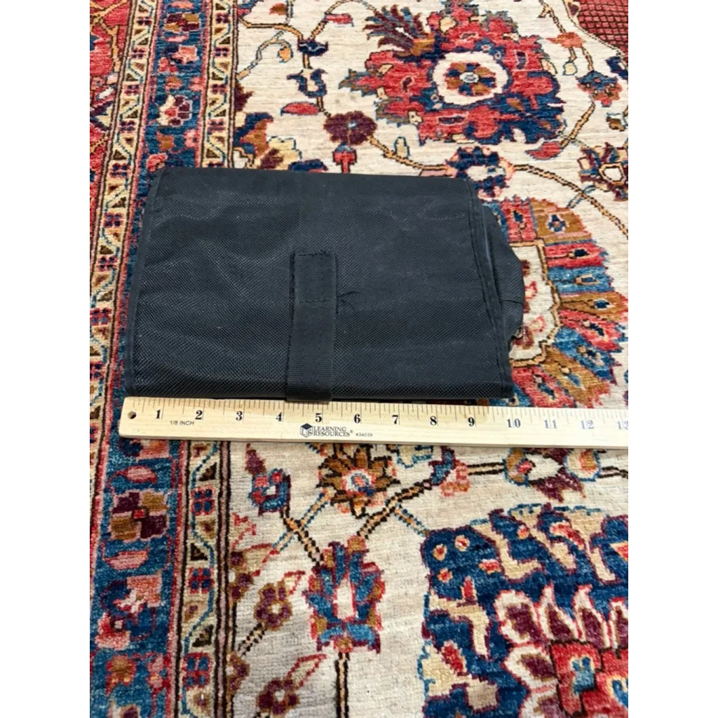 Versace Nylon Travel Organizer Pouch Black Medusa Zip Case Toiletry Bag - Image 4