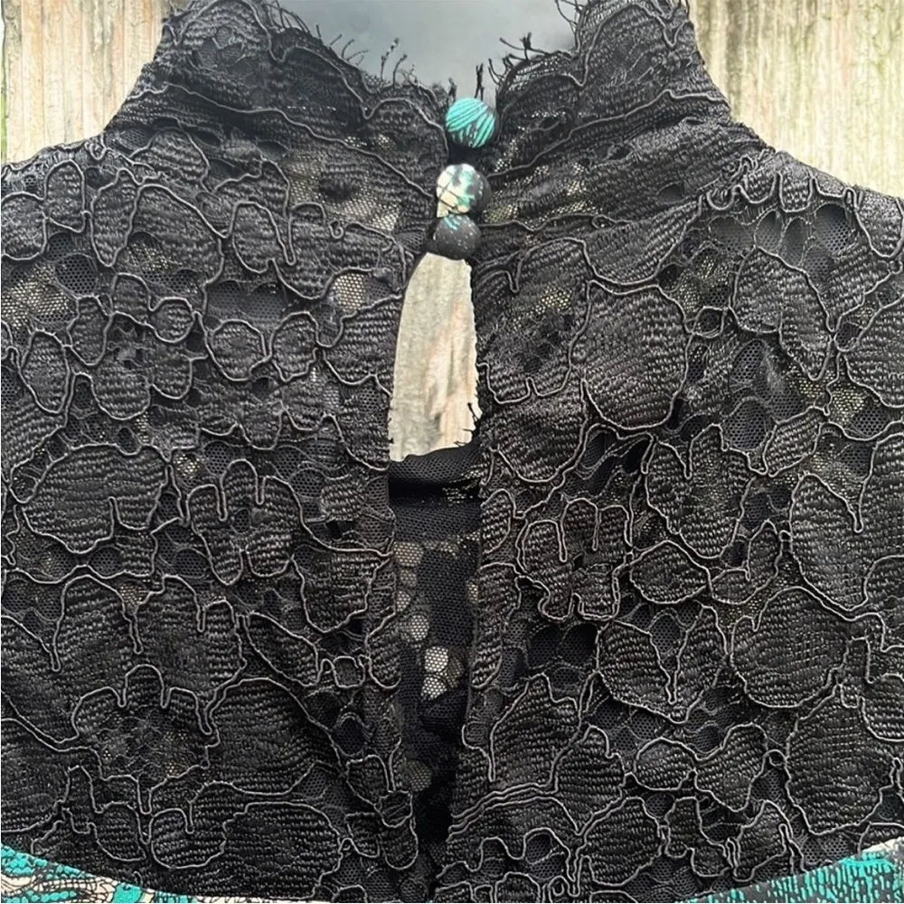 NWT Anthro Maeve Black Lace Butterfly Swing Dress Size XS Retail @ $178.00 - Image 10