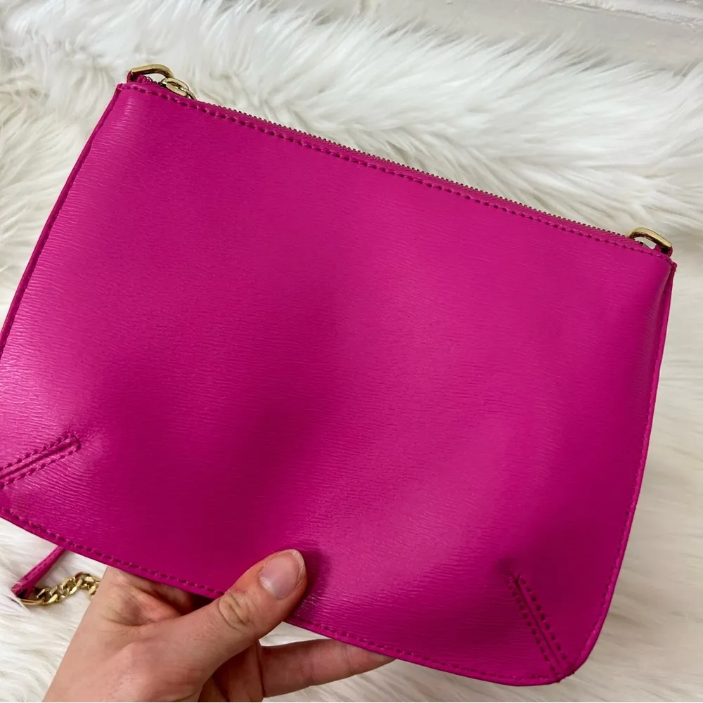 Ted Baker London Pink Leather Crossbody Bag - Image 9
