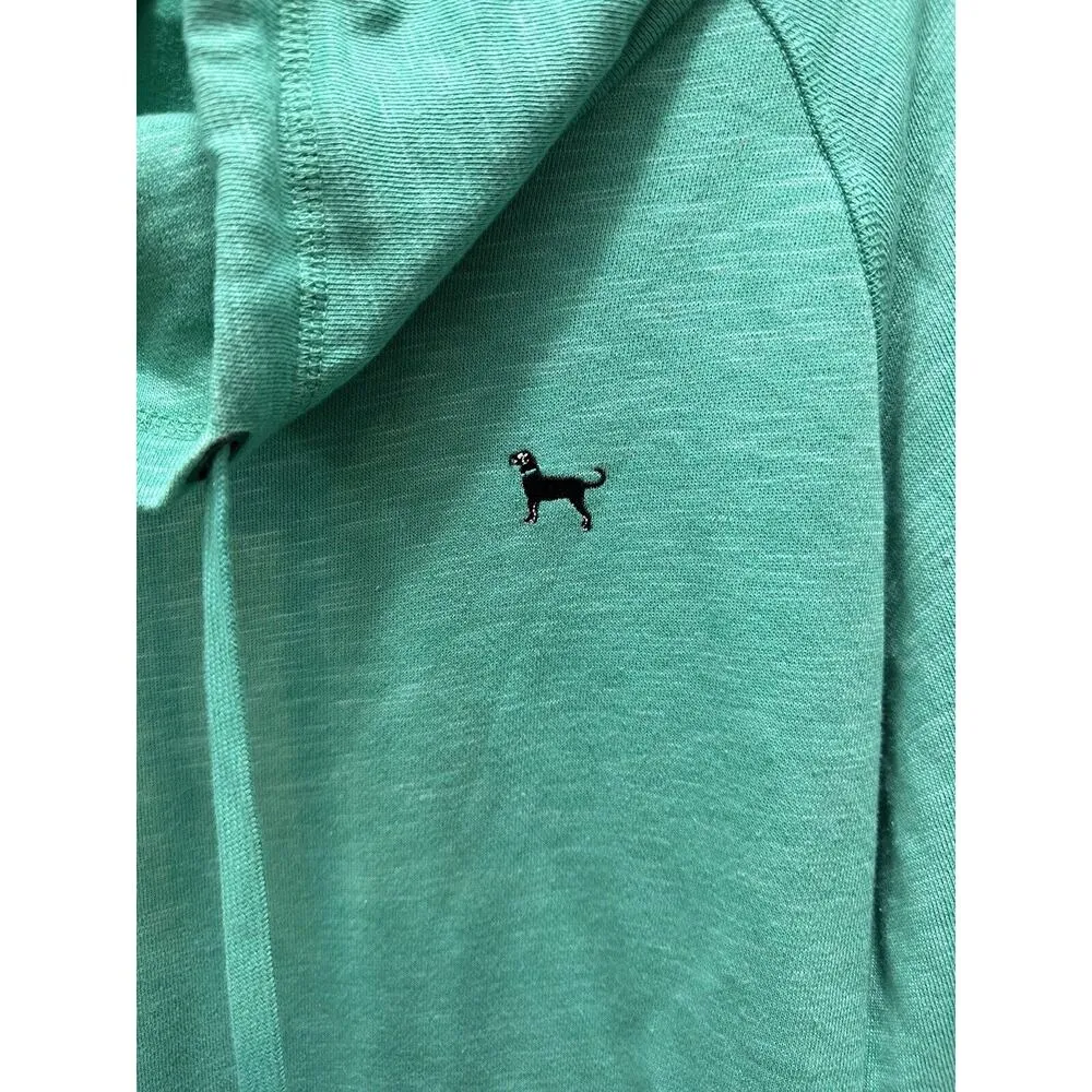 THE BLACK DOG Women’s Green Drawstring Cowl Neck Sweatshirt Size Small Worn 1X - Image 3