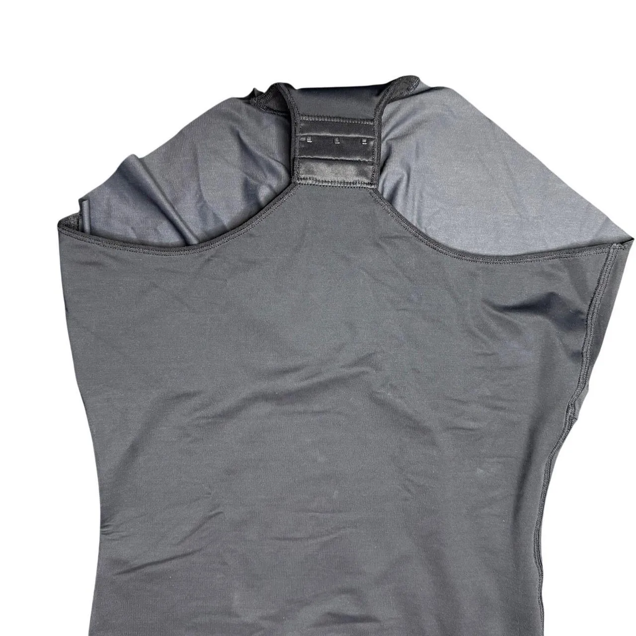 Leonisa Black Open Bust Firm Control Body Shaper Size L Plunge Back Shapewear - Image 4