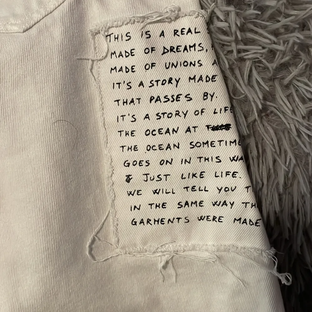 ZARA BASIC “Limited Edition” White Design Jeans Size 4 - Image 6