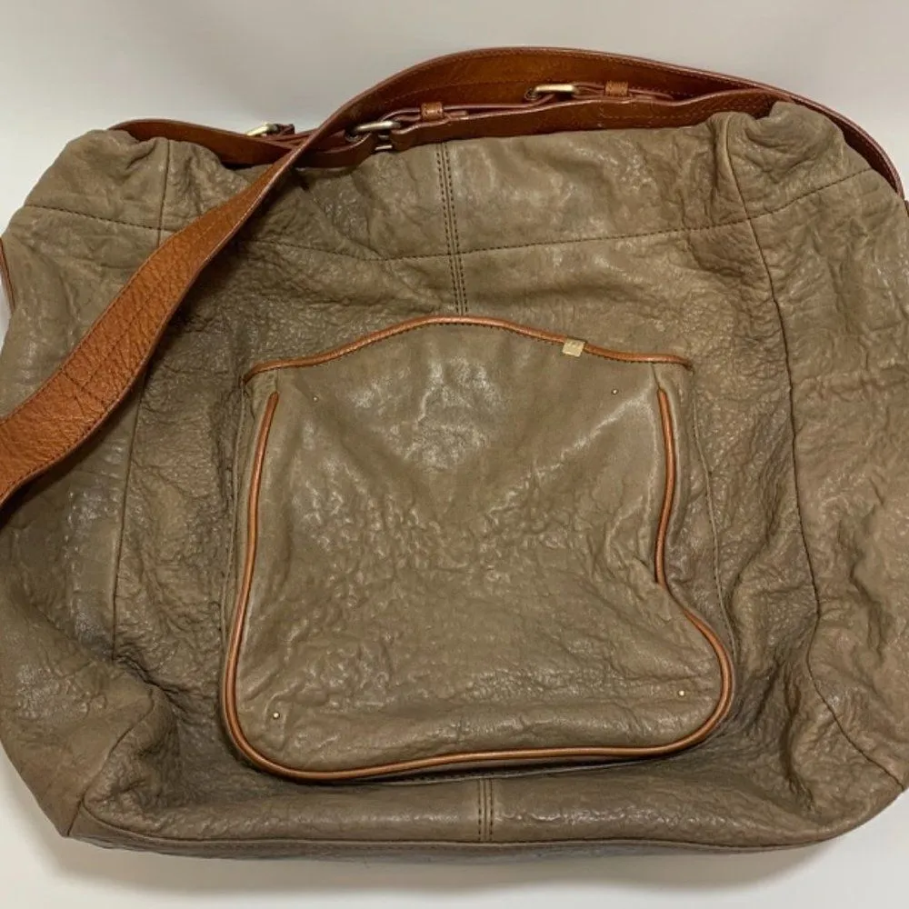 Schuler & Sons Philadelphia Leather Shoulder Purse Tan - Image 2
