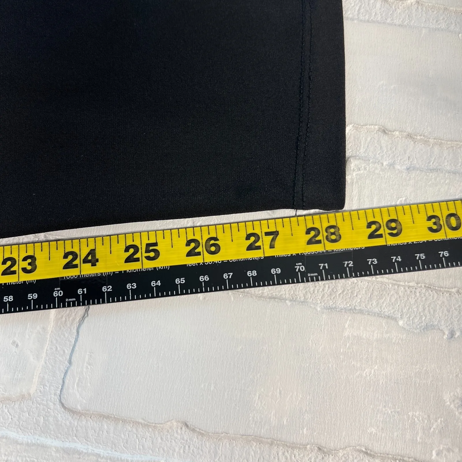 Clara Sun Woo Pants Womens Large Black Straight Leg Pull On Pocket Elastic Waist - Image 12