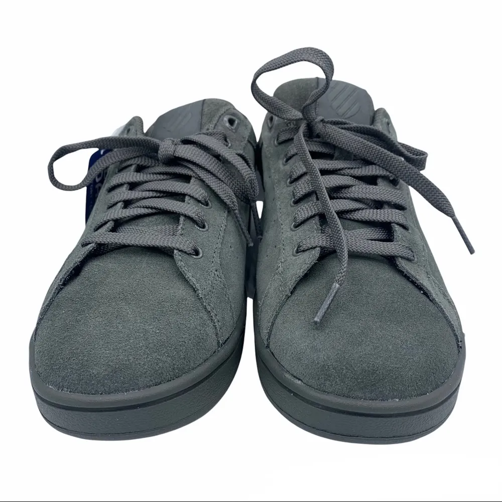 gray suede clean court low sneakers women Size 9 - Image 4