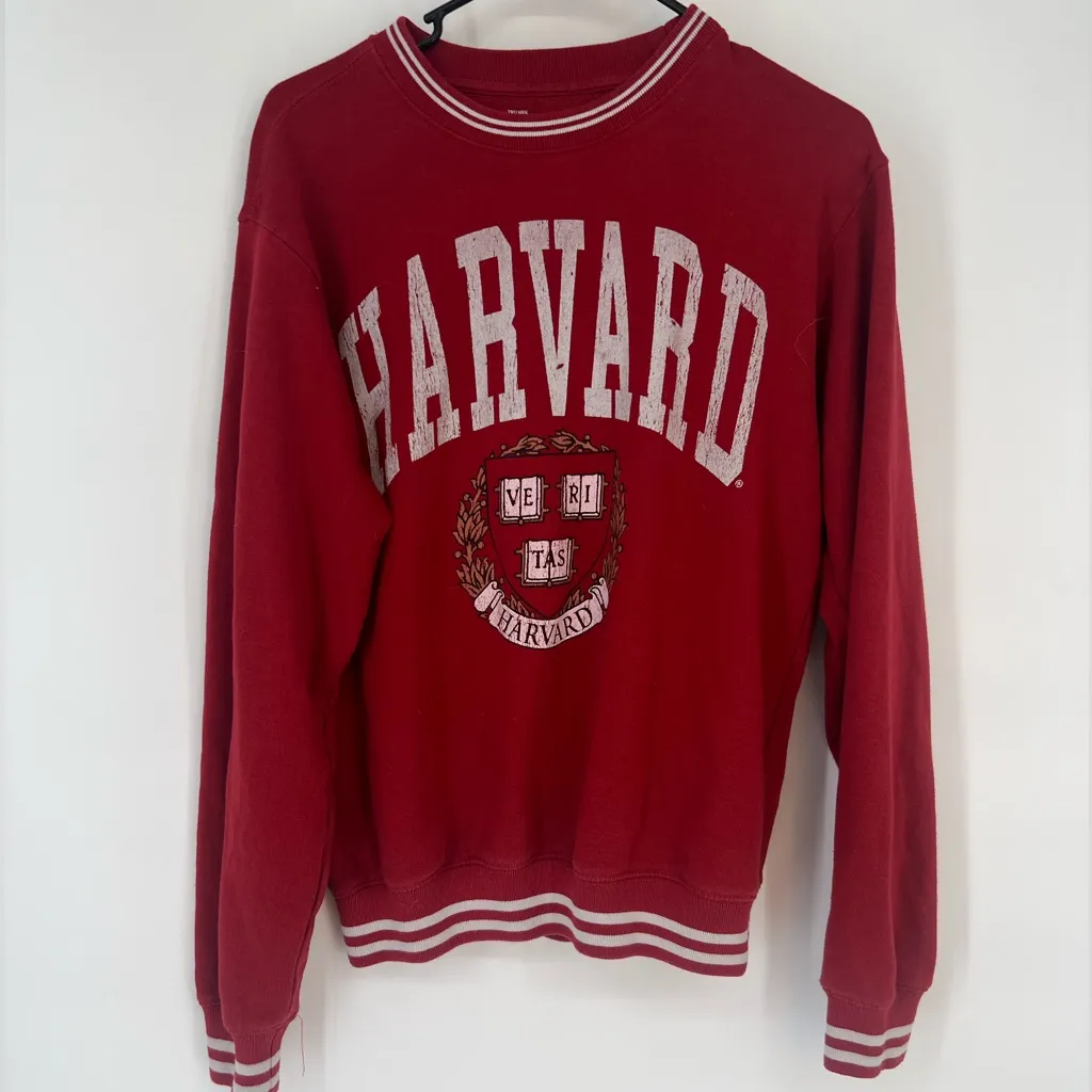 Harvard University Sweatshirt red Burgundy Size S 
Gently preloved - Image 2