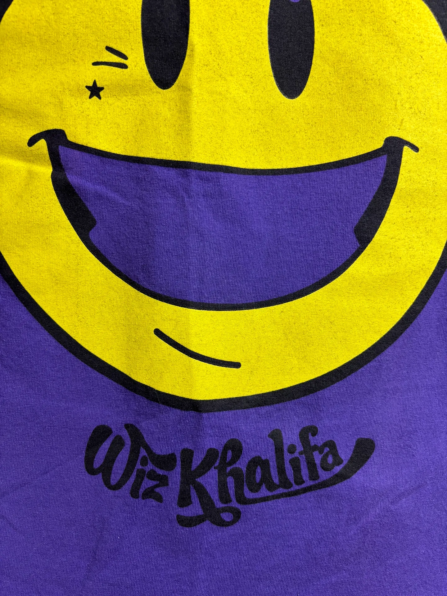 Purple wiz Khalifa And Jimi Hendrix T Shirt Small 120 - Image 2
