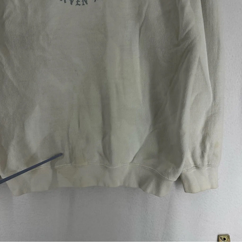 Brandy Melville Heaven Sent Full Zip Hoodie Womens OS White - Image 9