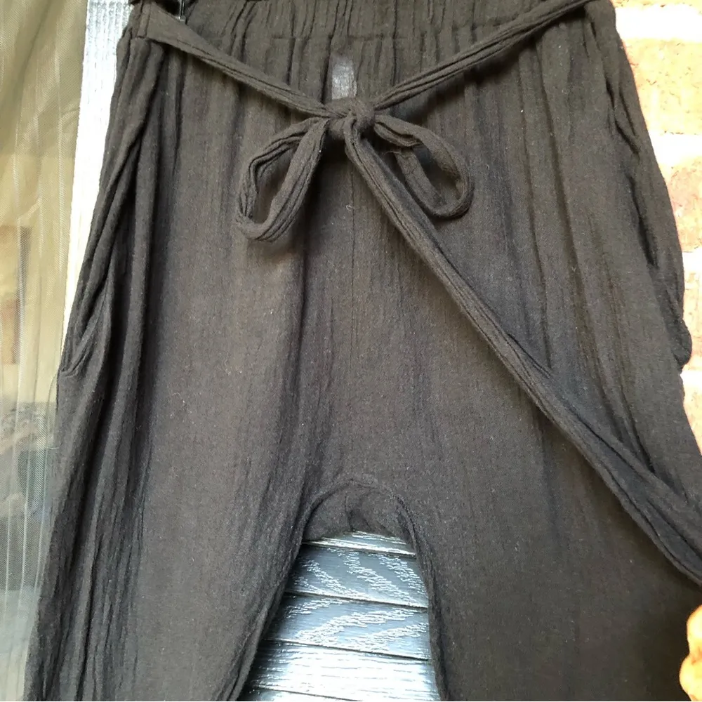 Eberjey, Soft,Lightweight Summer Pants, Attached Tie, Ankle Cropped, Size M - Image 8