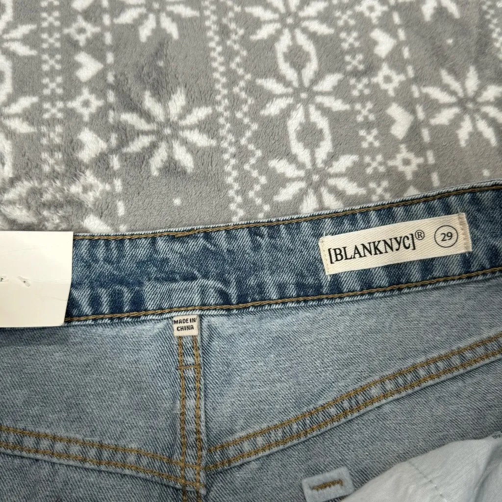 NWT BlankNyc In My Mind Denim Maxi Denim Skirt with Front‎ Slit Size 29 - Image 5