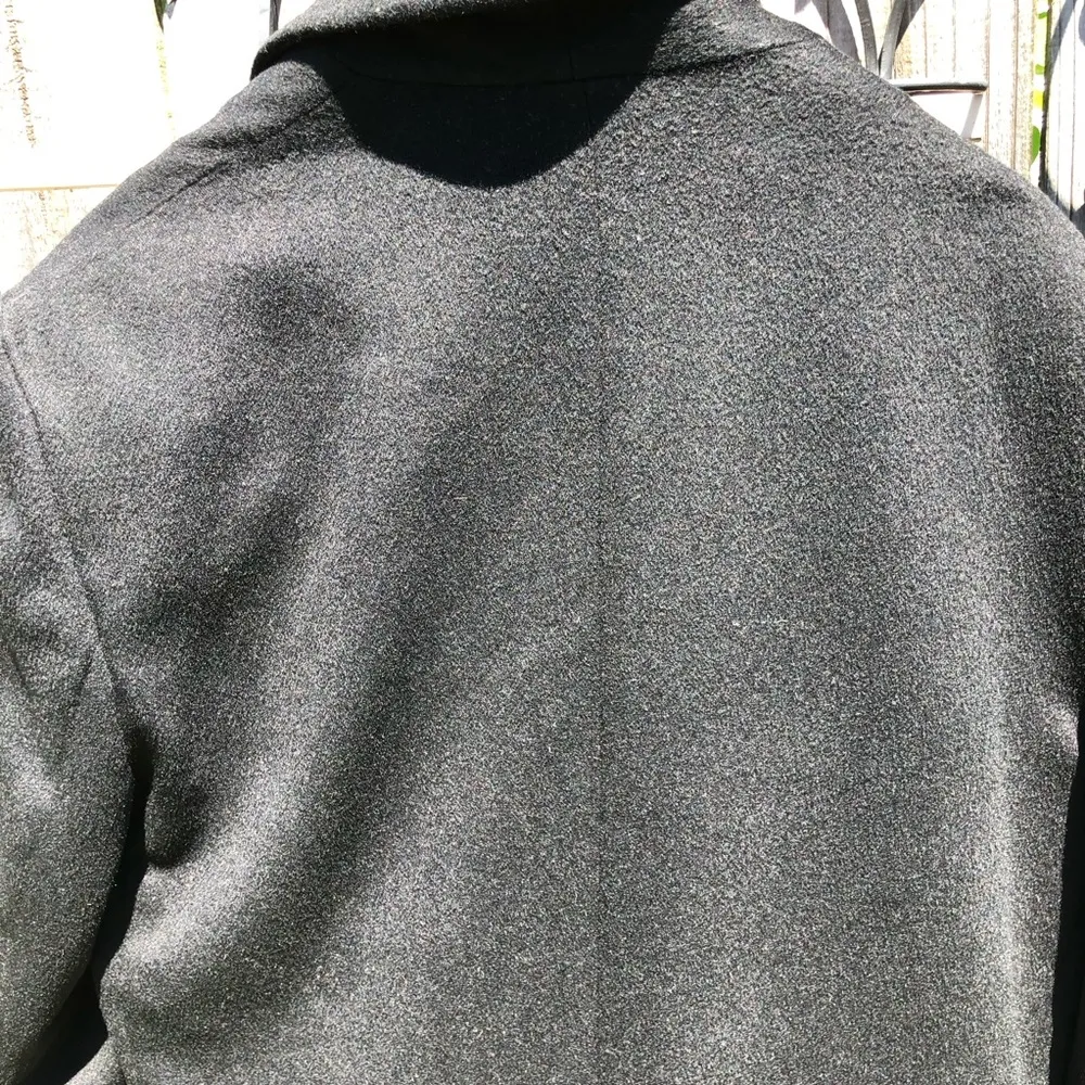 Vintage Moda Int. Black Wool Coat L / XL - Image 7